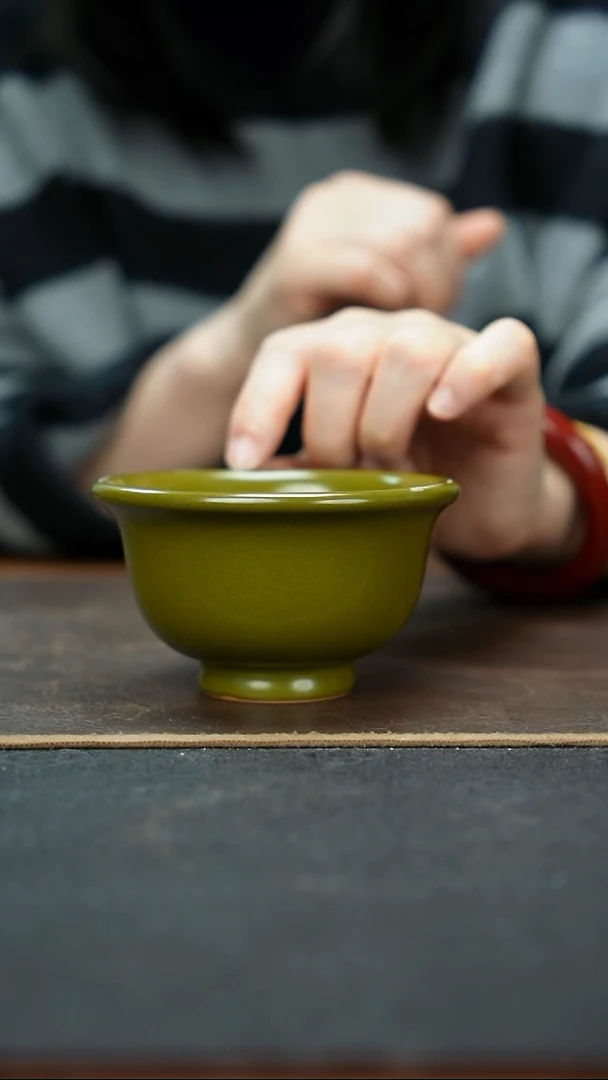 杯景德镇茶叶末压手杯