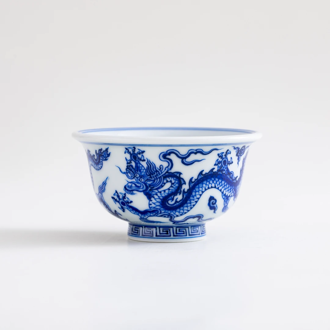 【晚晚专属】214仿明宣德双龙压手杯150cc