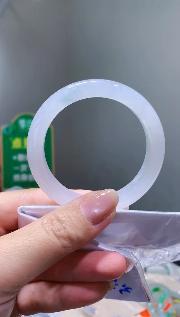 未镶嵌手镯翡翠-k93 天然缅甸A货翡翠54正圈