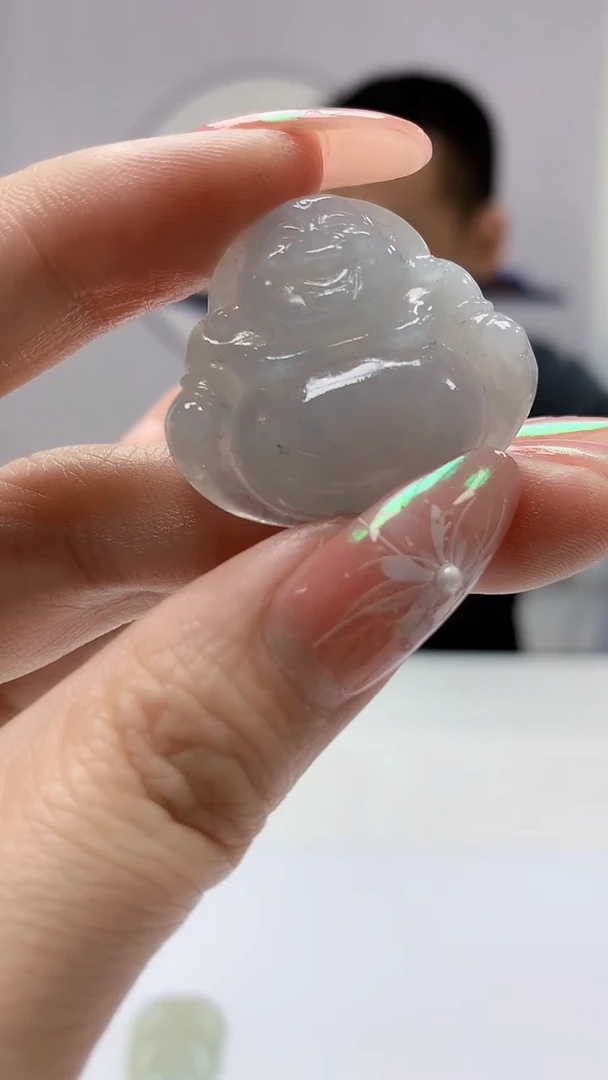 【闪购商品】定制翡翠未镶嵌3916DD-毛货挂件26