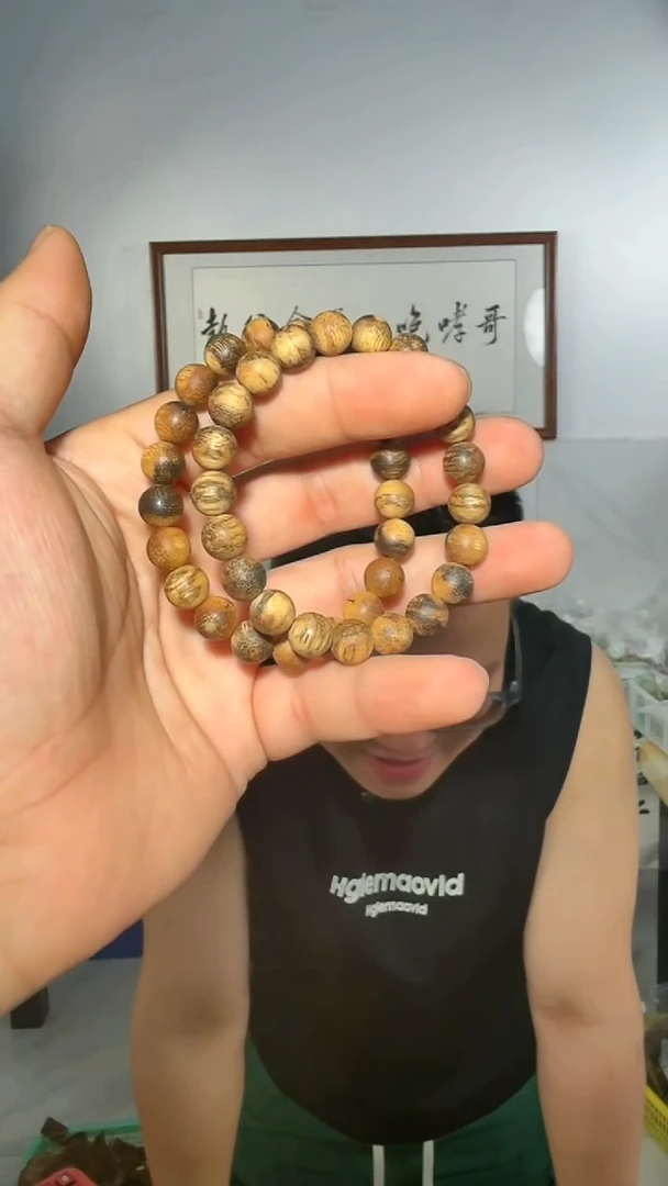 沉香手串35号单圈9g0.9多样性发一