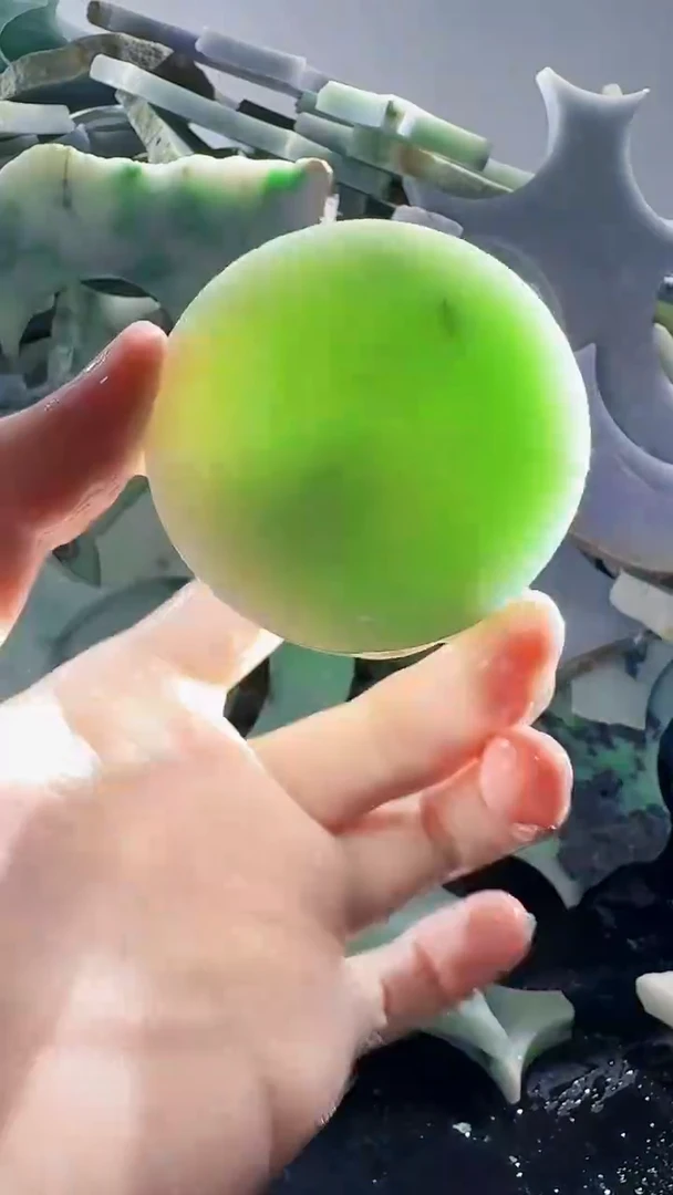 裸石翡翠缅甸翡翠A货文6939