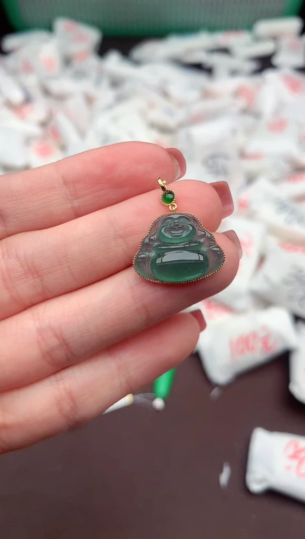 【闪购商品】翡翠颈饰18K金镶嵌一