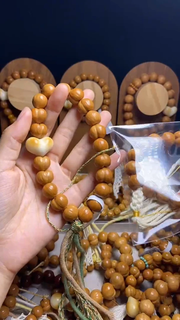 猴头核桃手串全品龙炎复古风爱心手持