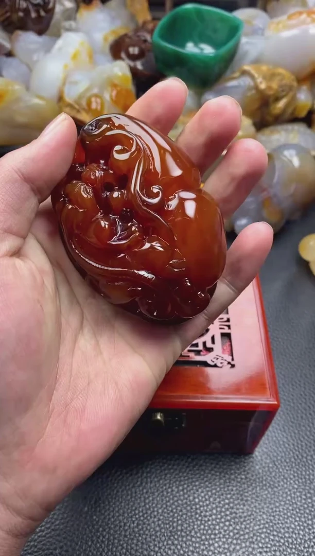 未镶嵌手把玛瑙/玉髓酸****?00