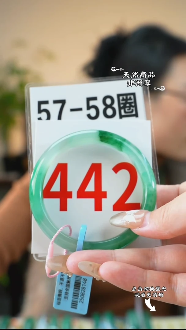 未镶嵌手镯石英质玉（非洲翠）5758