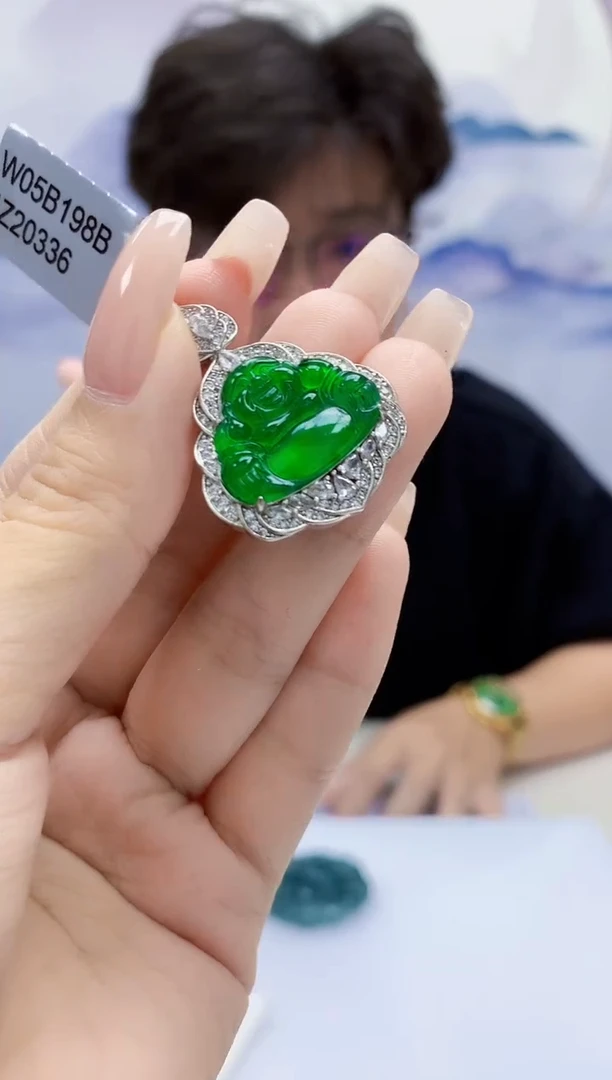 定制翡翠未镶嵌4688xx-毛货佛公188