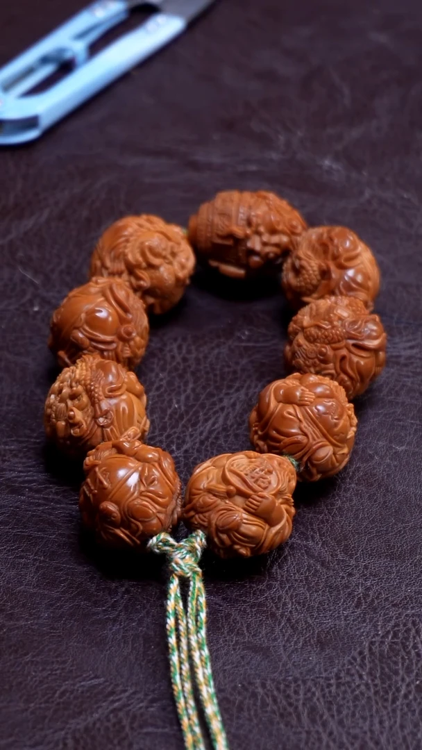 橄榄核手串/手链瑞兽财神