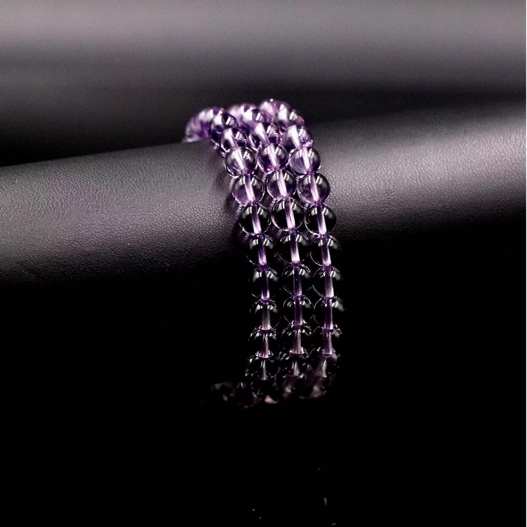 纯天然玻璃体玻利维亚渐变紫水晶多圈Y3344-多样性发一