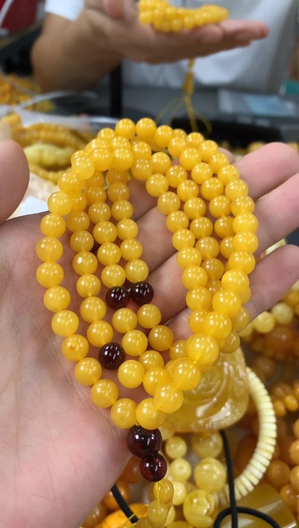 未镶嵌蜜蜡裸石链子