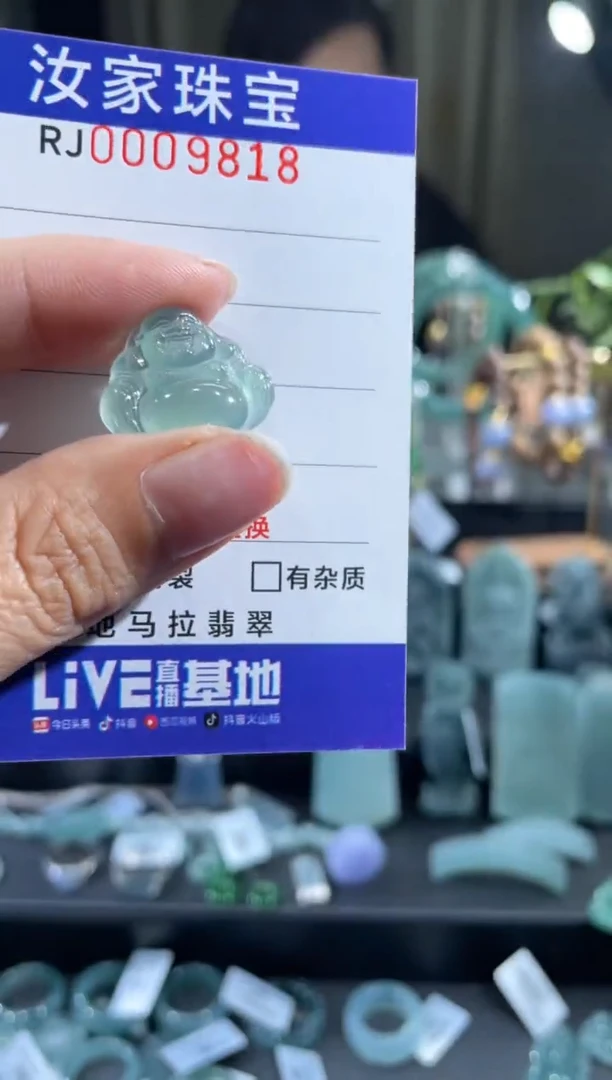 未镶嵌挂件翡翠9818