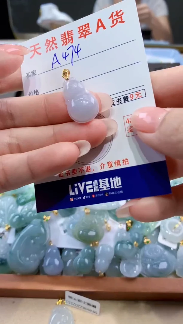颈饰未镶嵌翡翠天然翡翠A货挂件