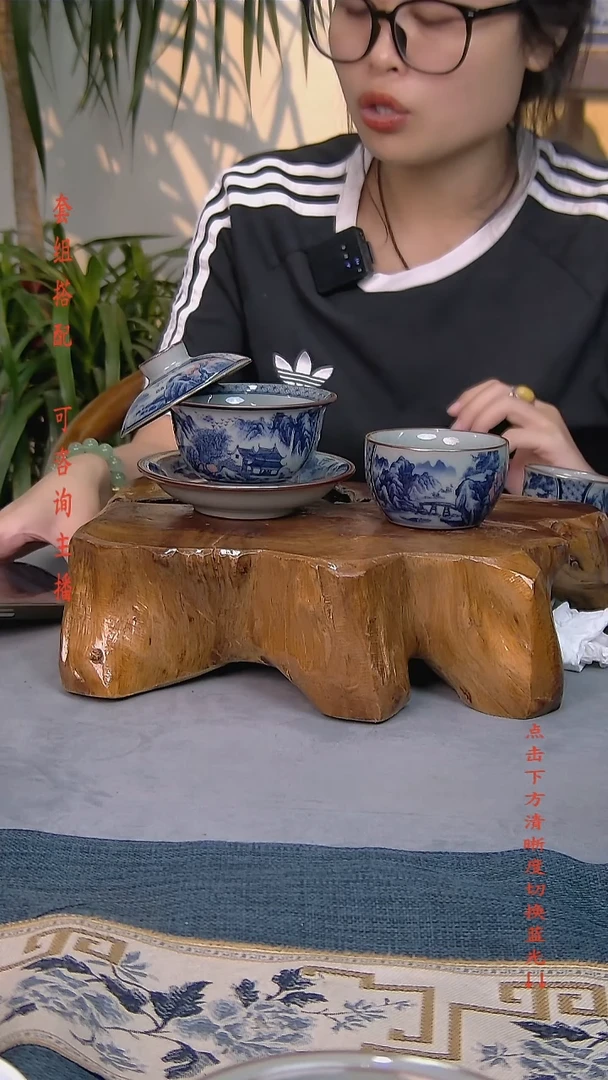 简装家用款2件套 老陶泥开片纹陶瓷茶具
