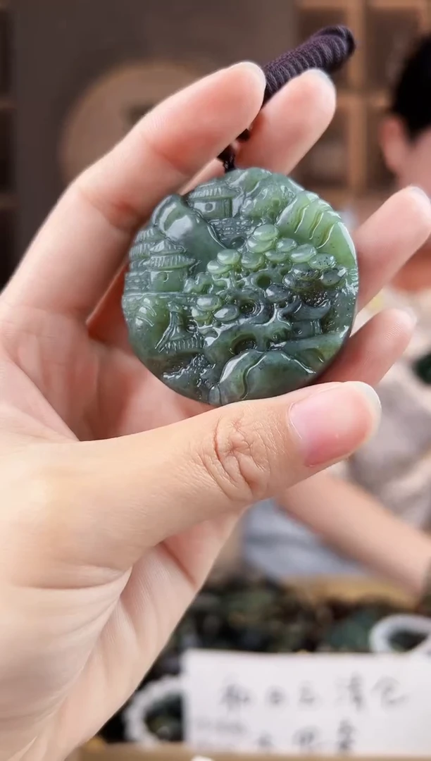 颈饰未镶嵌和田玉拍一发一，多样性发货