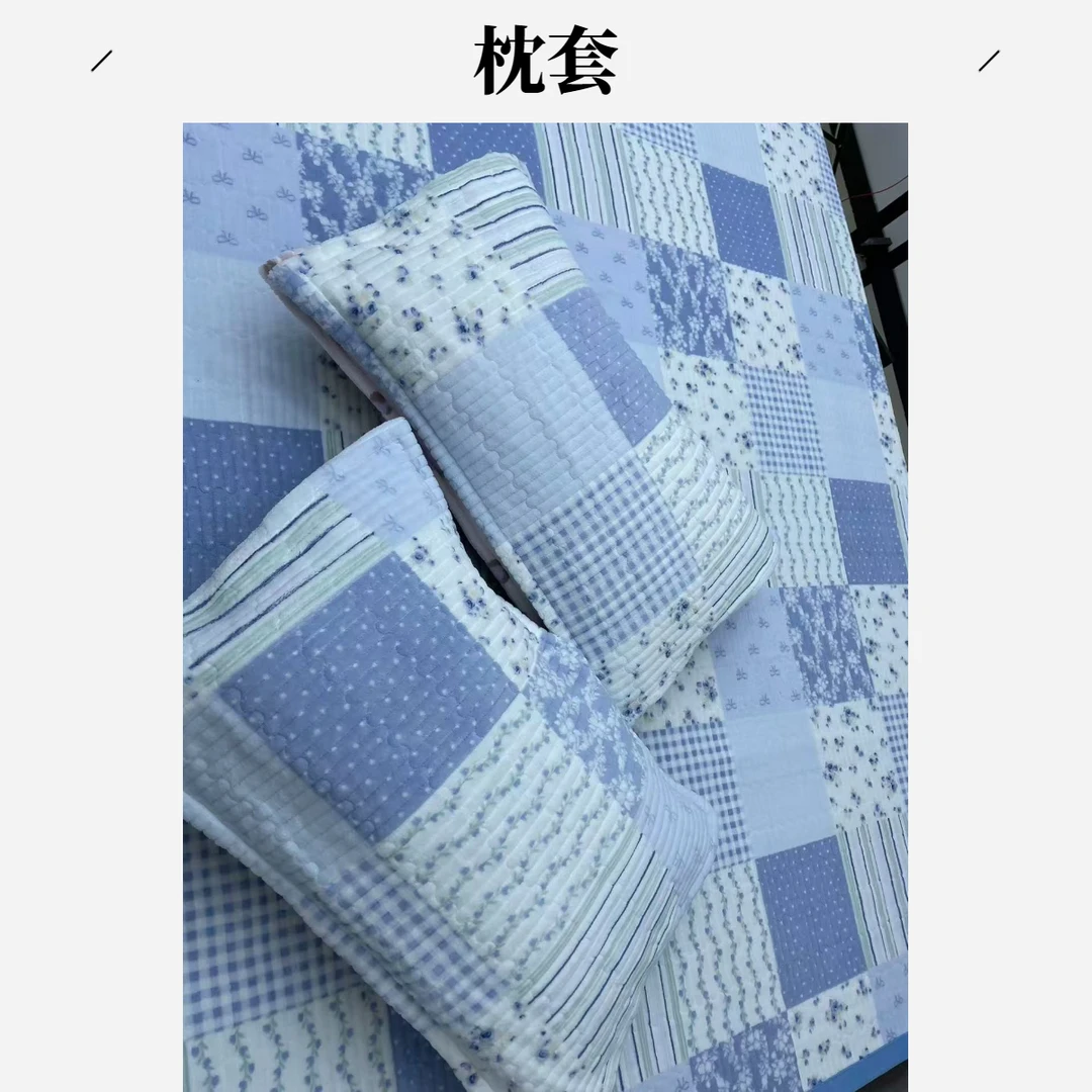 【宝宝绒床盖同款  枕套一对】48*74 秋冬必备 绗缝工艺 宝宝绒