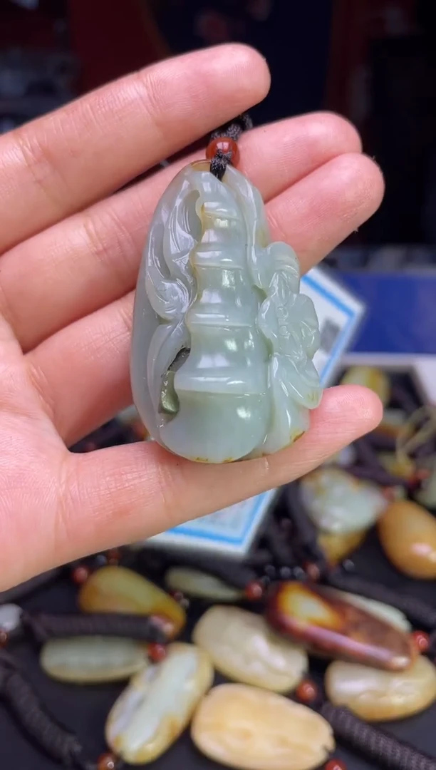 颈饰未镶嵌和田玉123