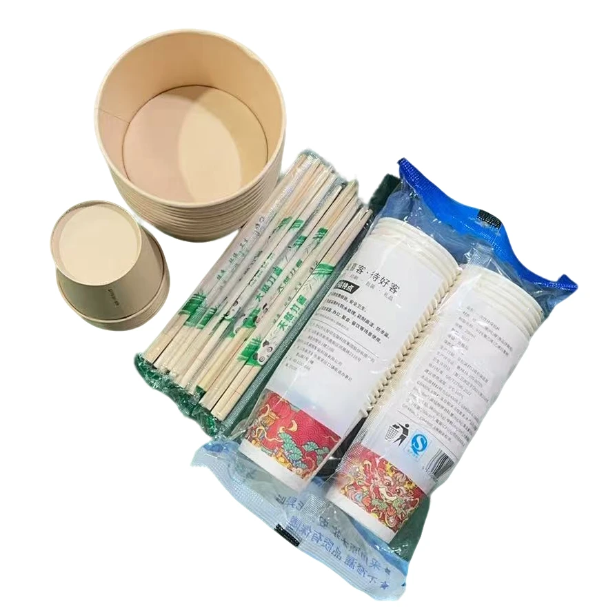 未拆封 iQOO 一次性碗+杯+筷套装