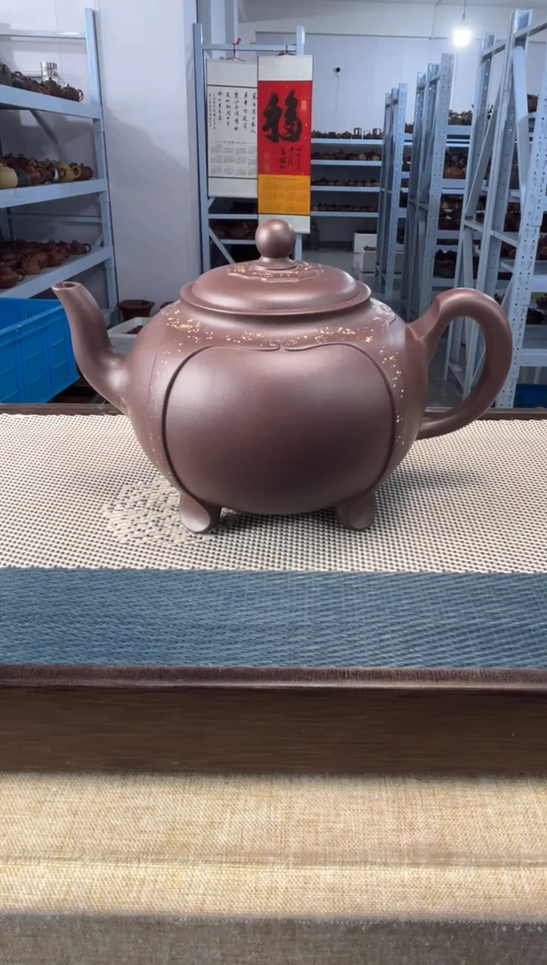 茶壶紫砂超*85宜兴紫砂430cc