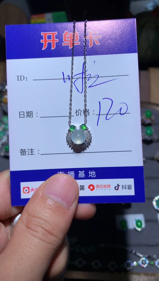 【闪购商品】翡翠颈饰银S925镶嵌 定向 啦啦啦啦啦啦