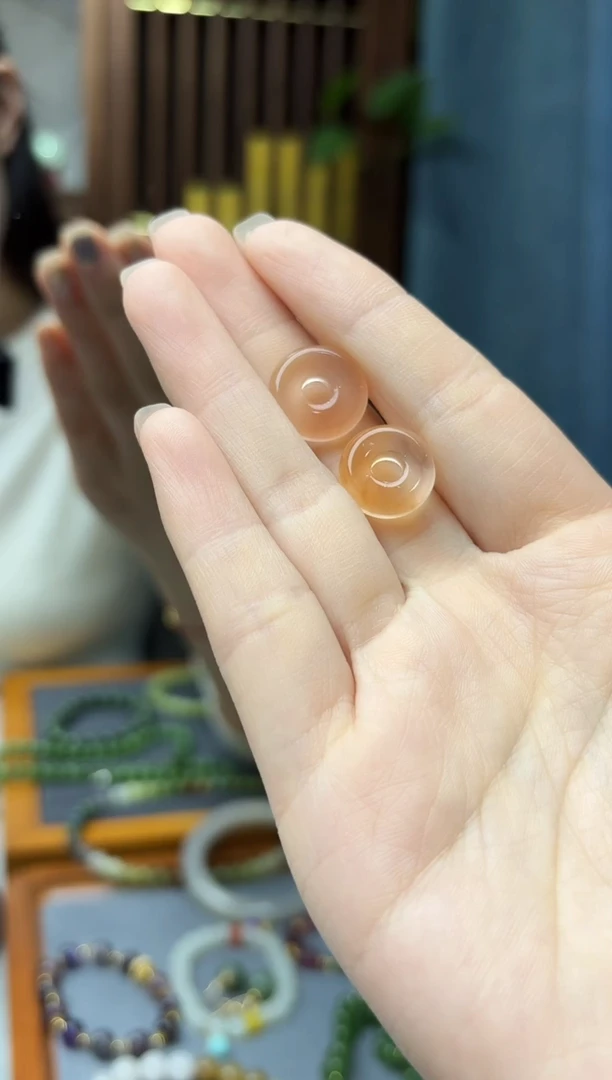 未镶嵌车挂水晶兔毛水晶平安扣配饰ZD多样性发其一