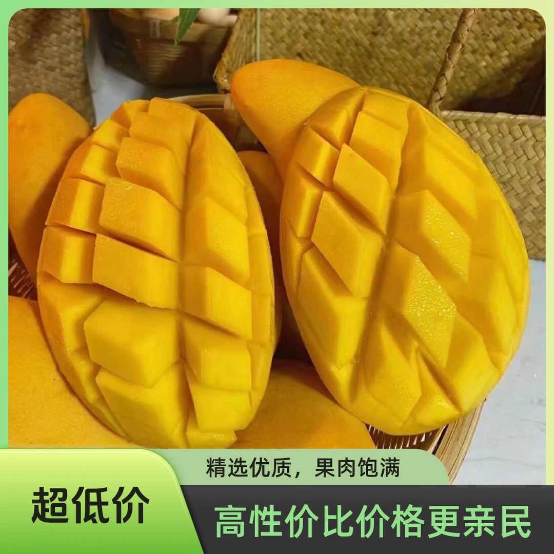 【坏果包赔】海南三亚金煌芒果新鲜现摘现发应季多汁香甜热带水果