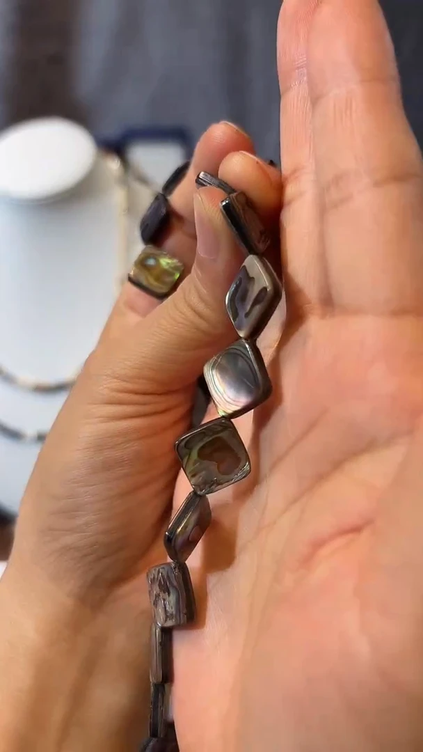 合金玛瑙/玉髓珠宝奇石鲍鱼贝3颗