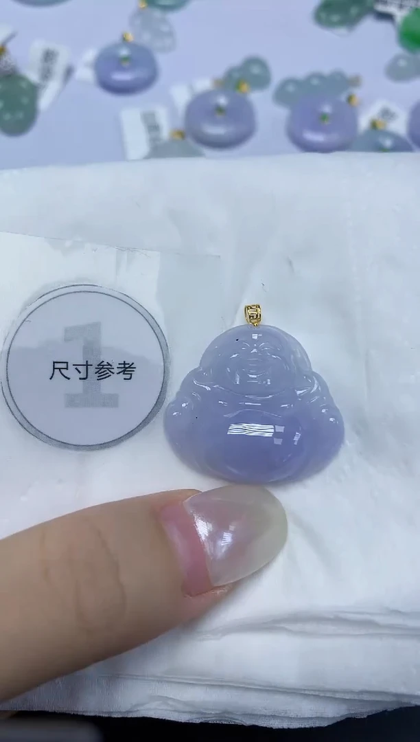 翡翠18K金镶嵌颈饰天然缅甸翡翠A货百元以上9元证书费自理