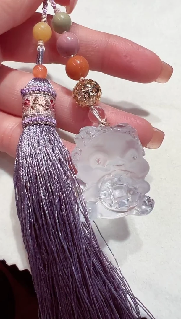 【闪购商品】紫晶车挂未镶嵌水晶车挂