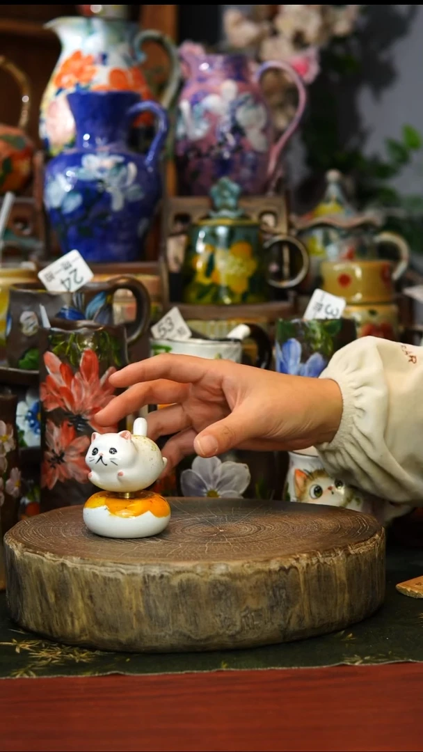 陶瓷65景德镇手工手绘釉下彩