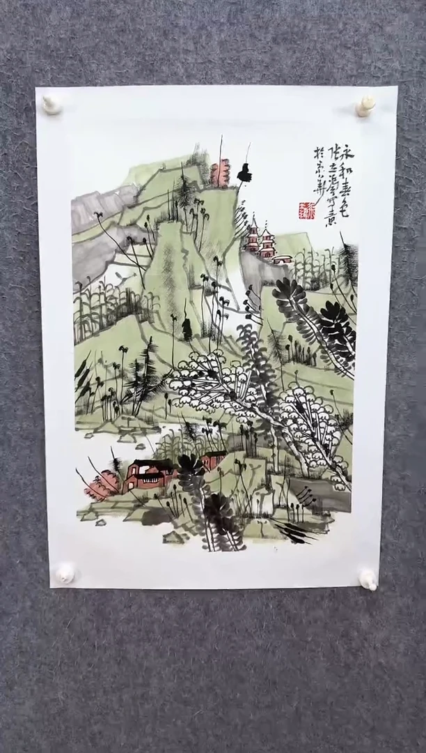 国画ST-ZLT老师山水作品