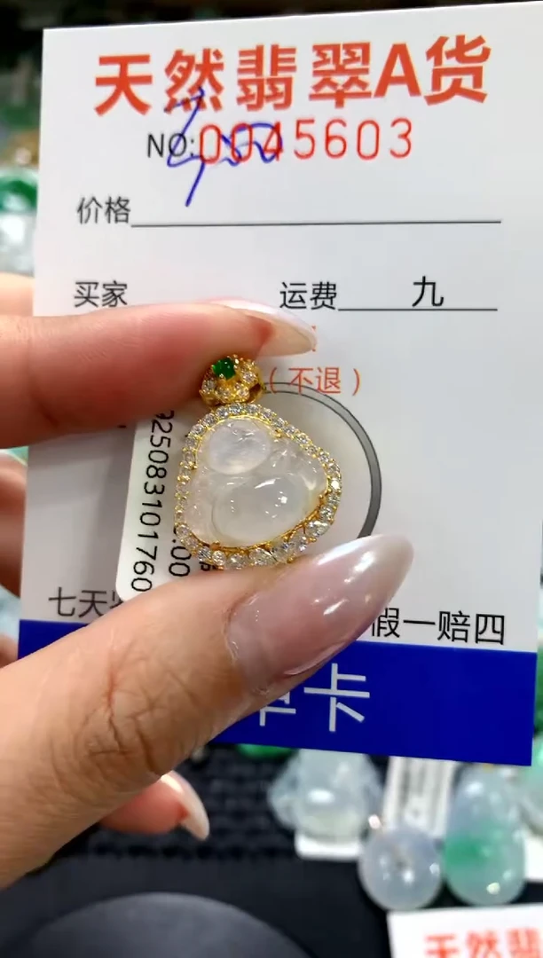 颈饰银S925镶嵌翡翠1