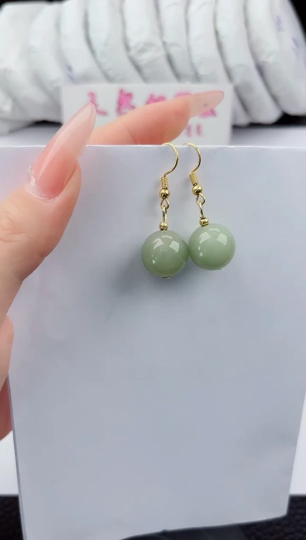 未镶嵌东陵石耳坠嗨购微色差T