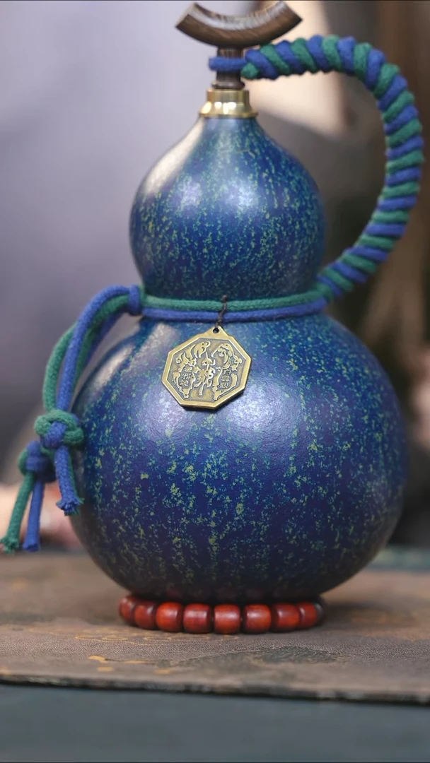 【闪购商品】WS239大漆酒葫芦不包手串及旋转底座