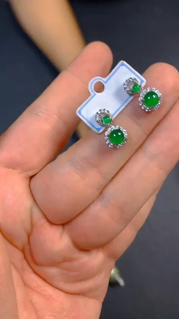 【闪购商品】翡翠耳饰未镶嵌0883960024多样性发一