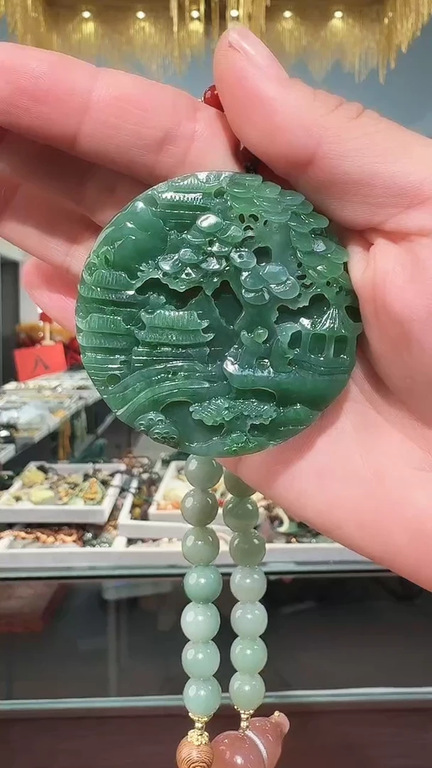 颈饰未镶嵌和田玉吊坠腰链