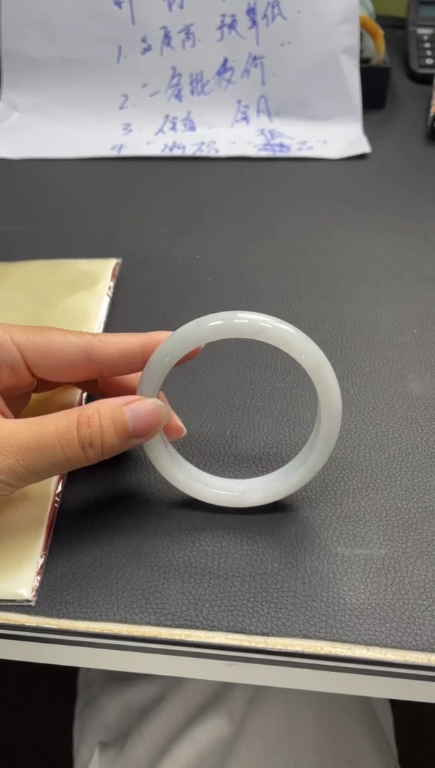 未镶嵌手镯翡翠天然缅甸A货翡翠手镯54-56圈口