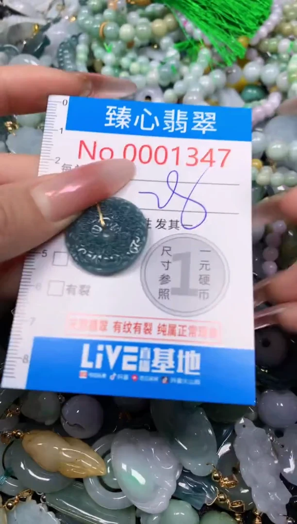 【闪购商品】翡翠颈饰未镶嵌含绳0001347