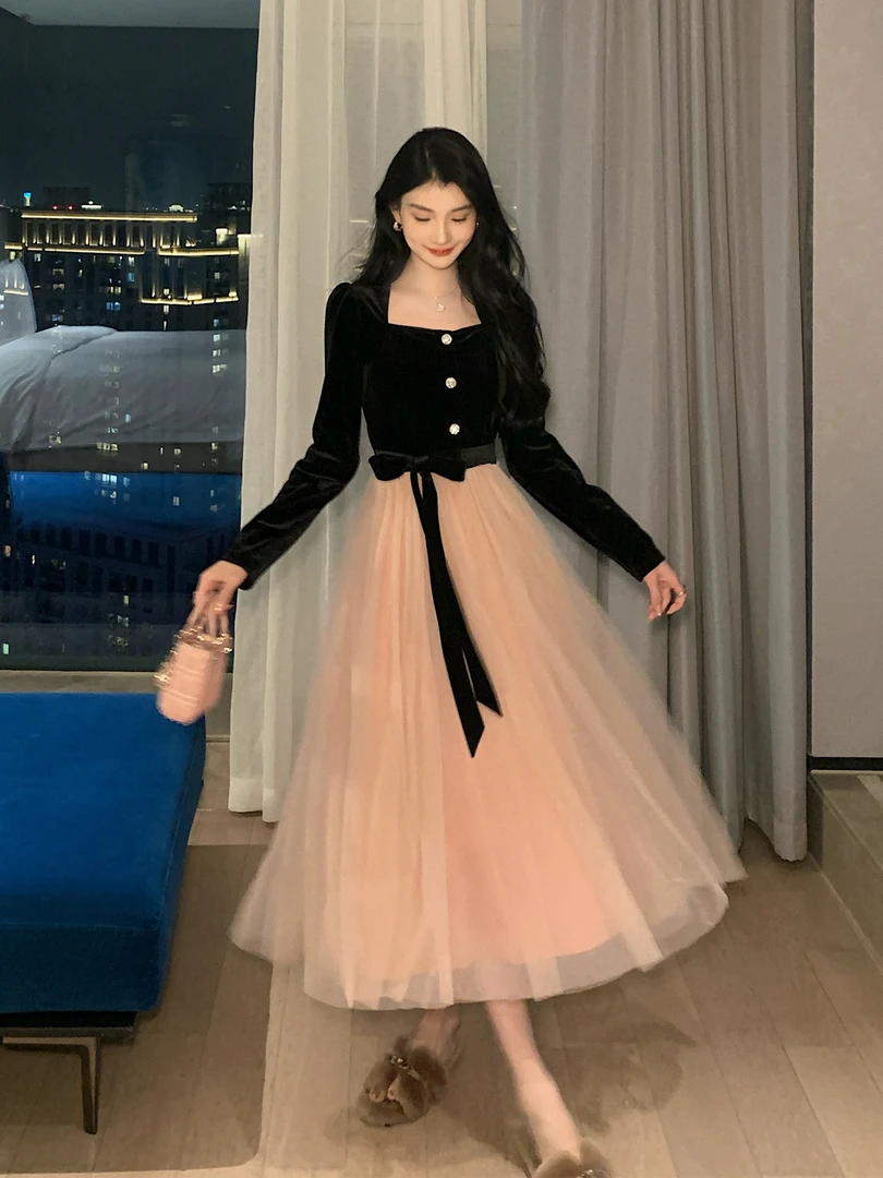 Yeah Me-原创设计时尚收腰显瘦连衣裙-50631Q