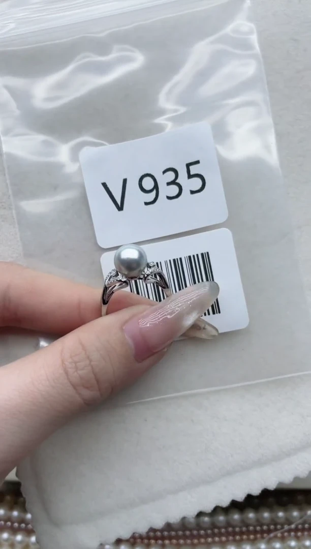 【闪购商品】海水珍珠戒指银S925镶嵌V935