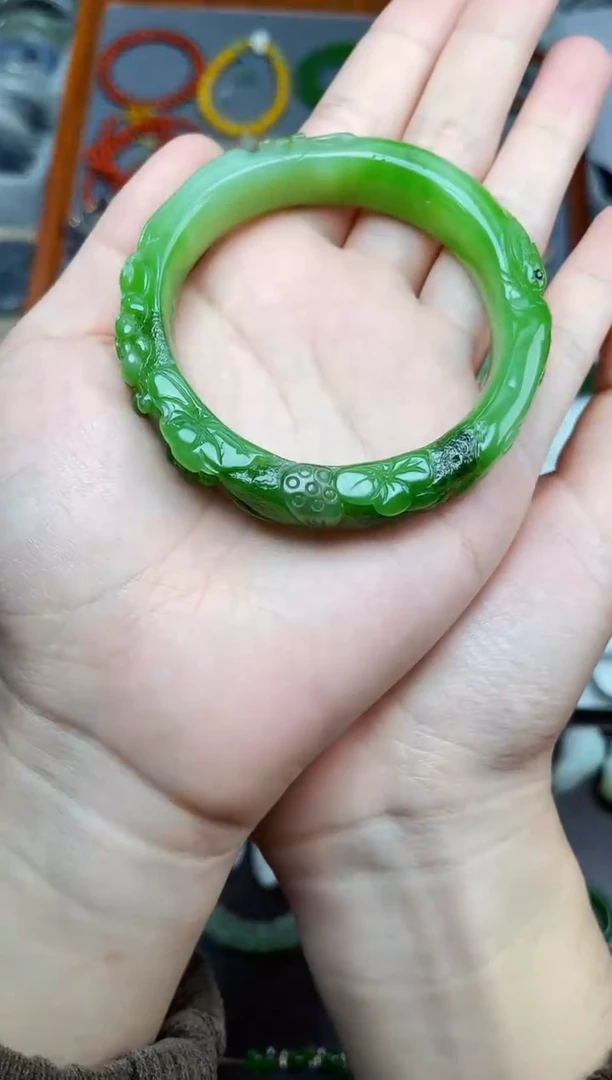 未镶嵌手镯和田玉56+圈口06
