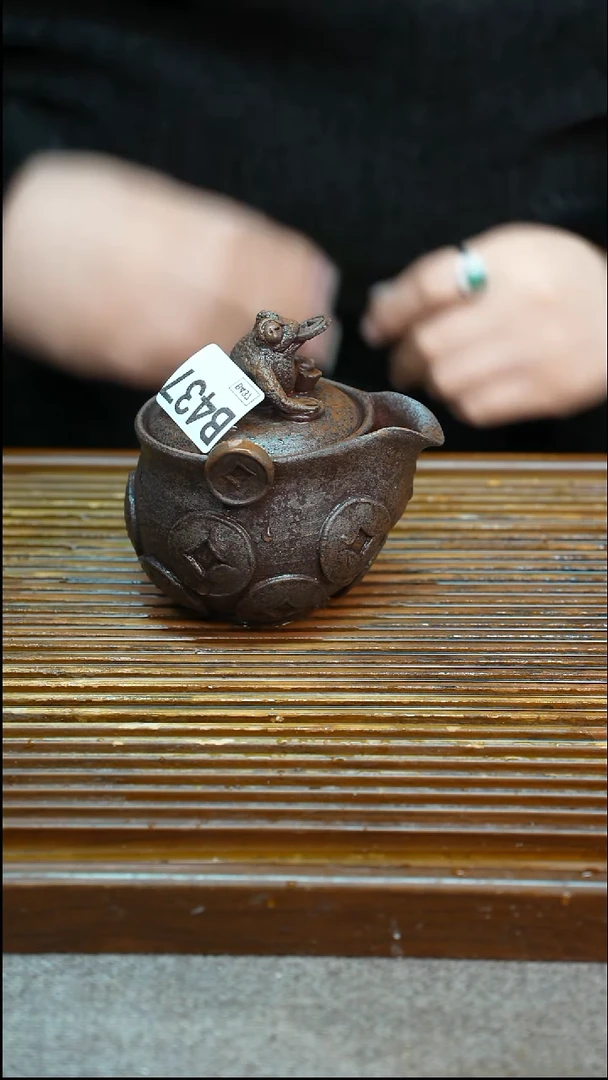 万古烧粗陶手工手作茶具