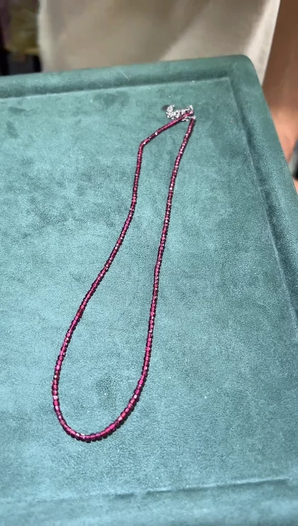 【闪购商品】石榴石颈饰合金0119s052多样性发一