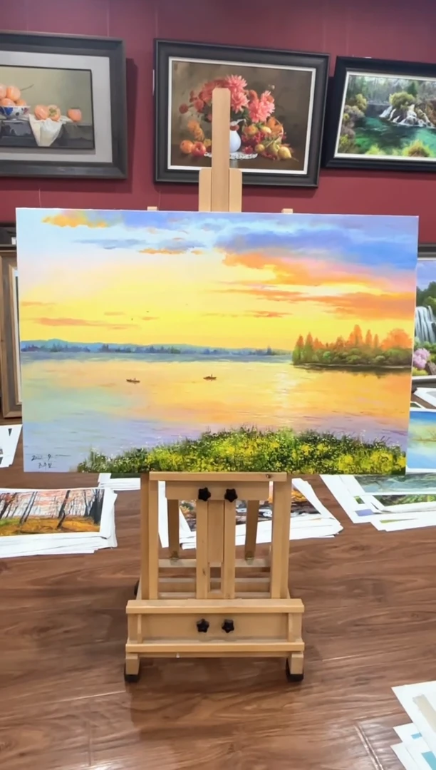 油画纯手绘油画 带内框 90*60cm