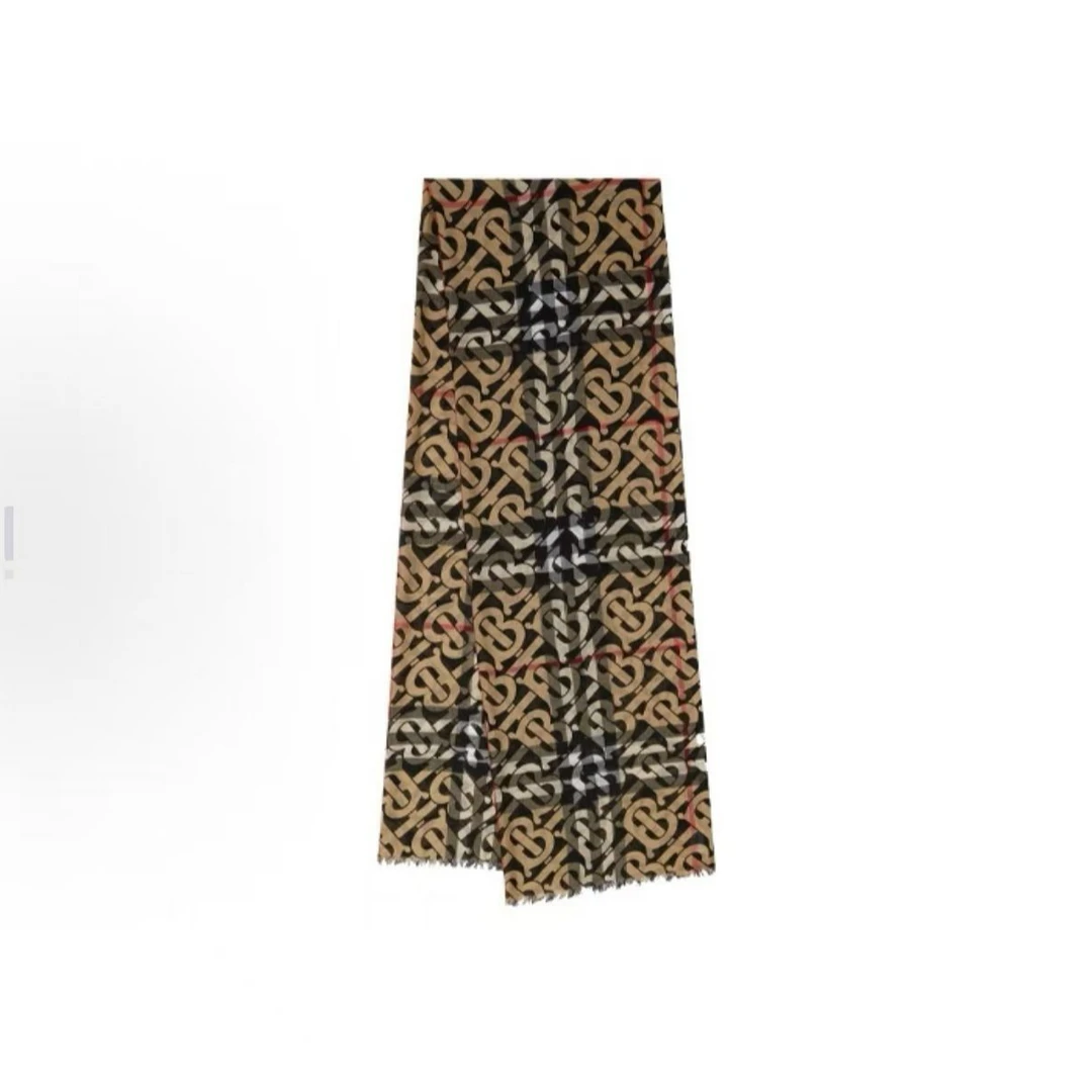 99新 BURBERRY/博柏利 海囤/巴宝莉/围巾/220*70/nu19549