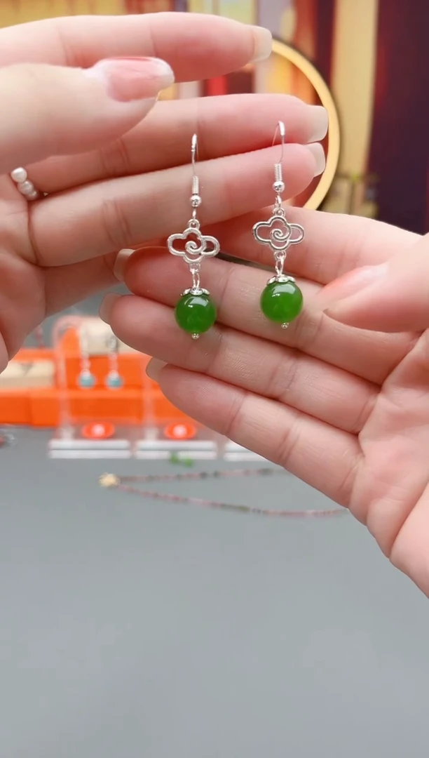 未镶嵌耳钉玛瑙/玉髓532