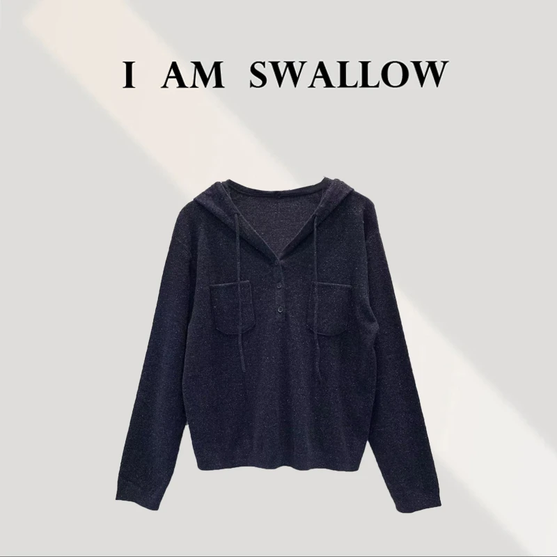 【A/M Swallow】25Ss夏季新品针织连帽抽绳上衣GQ4R007