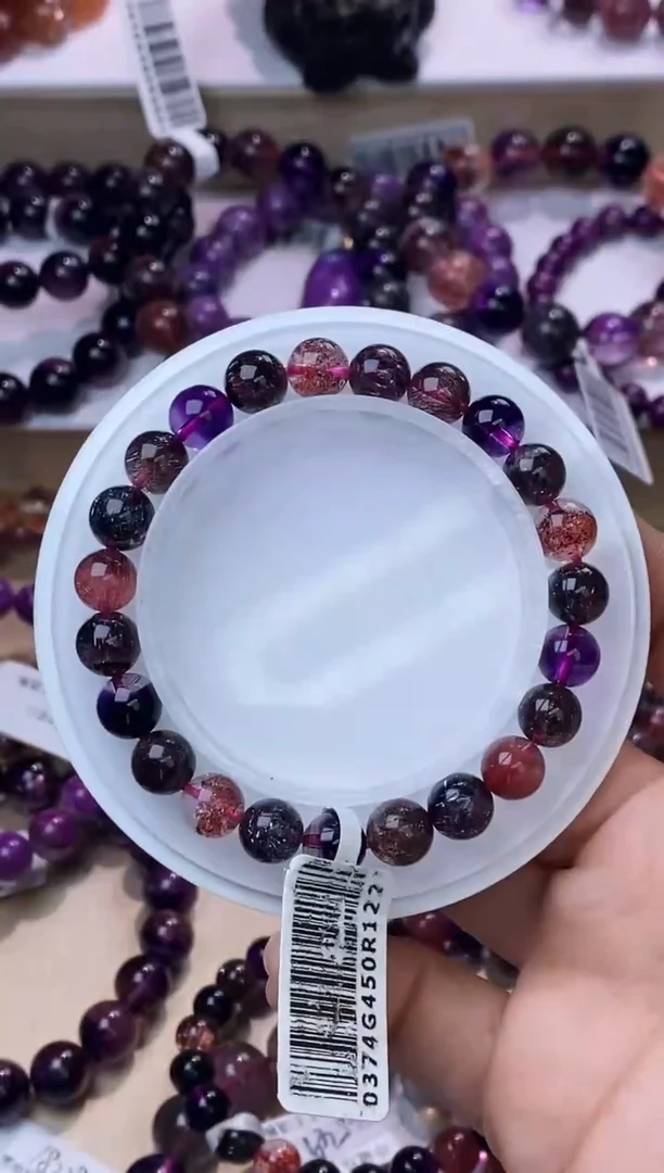 【闪购商品】水晶手链未镶嵌黑加仑超七8m+