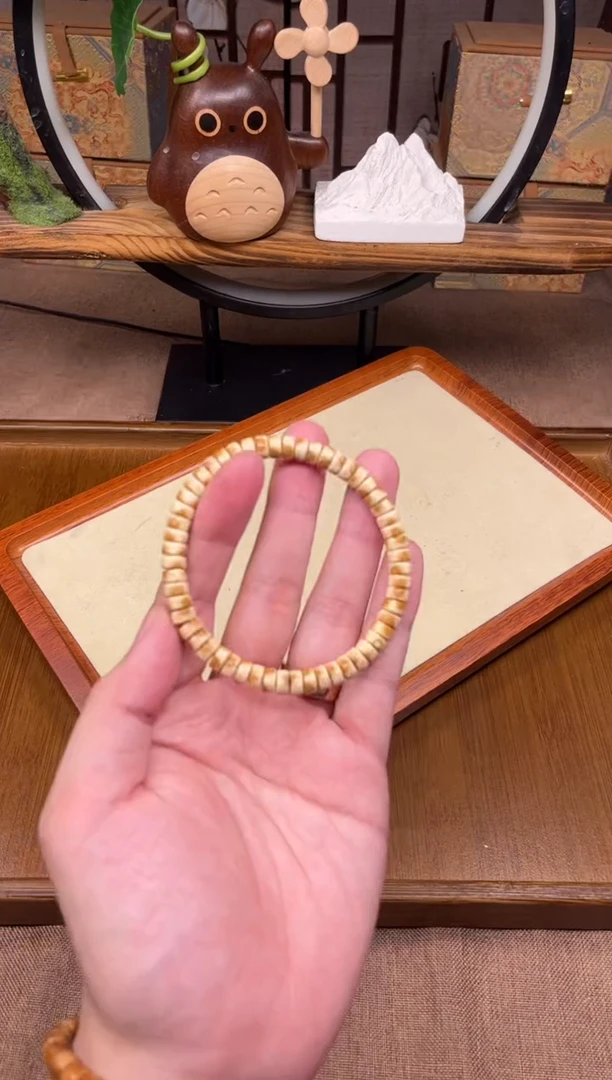 手串紫金鼠4*7纯肉实心熊猫药片