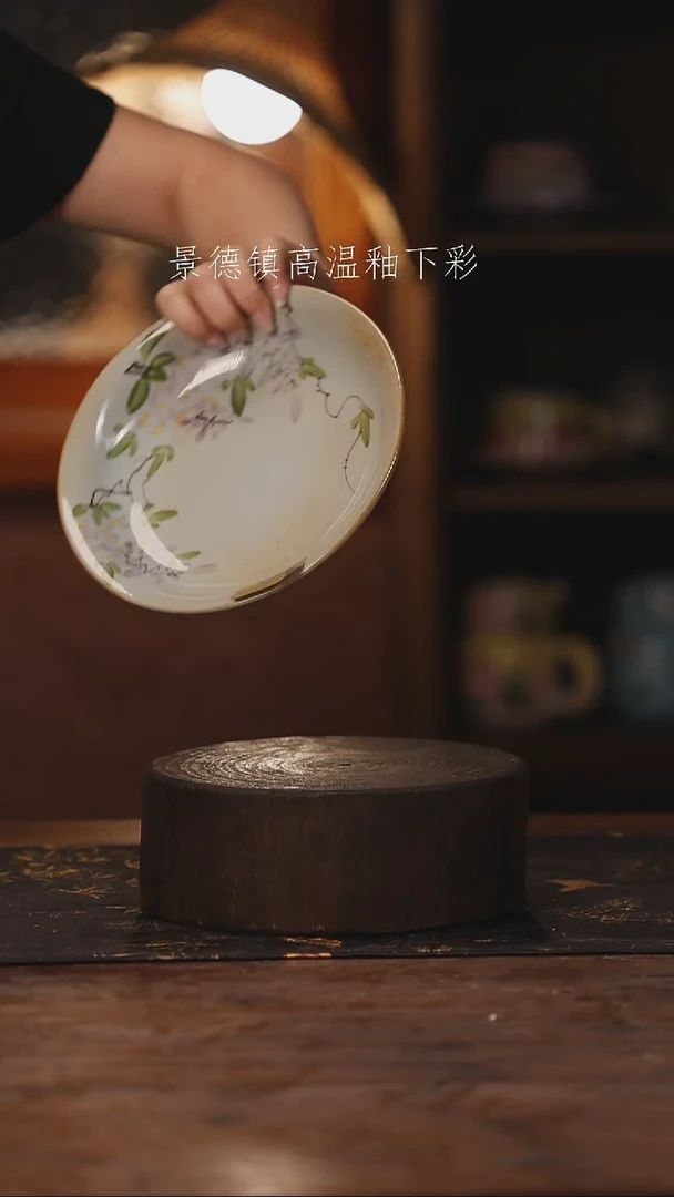 陶瓷景德镇高温釉下手绘陶瓷123