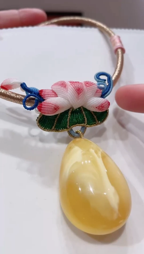 蜜蜡颈饰未镶嵌蜜蜡